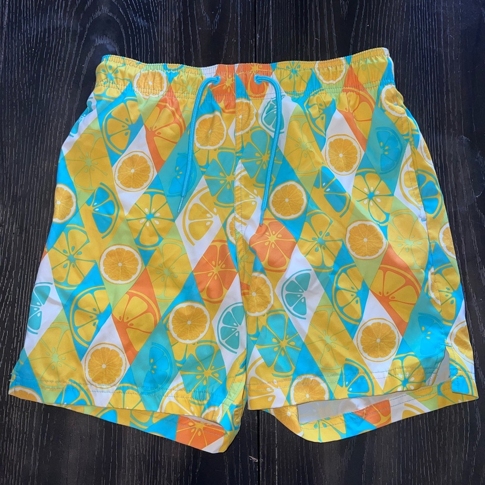 George Tropical Print Men Swim Shorts
